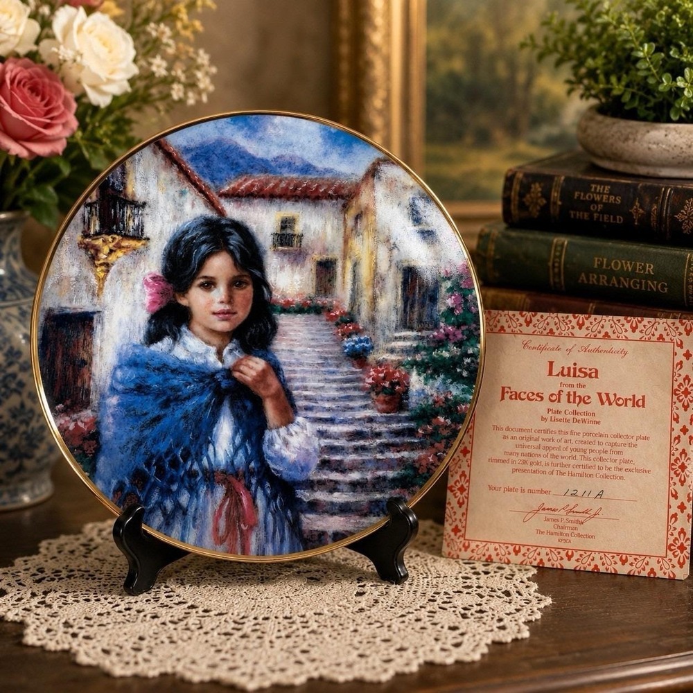 Luisa of Spain Faces of the World Hamilton Collection Plate 1988 COA